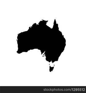 Australia blank map. Australian background. Map of Australia isolated on white background. Vector illustration. Australia blank map. Australian background. Map of Australia isolated on white background.