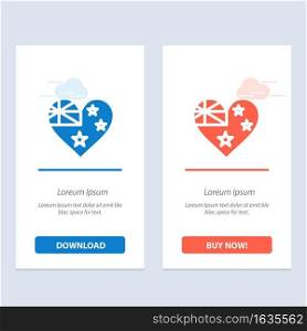 Australia, Country, Flag, Nation  Blue and Red Download and Buy Now web Widget Card Template