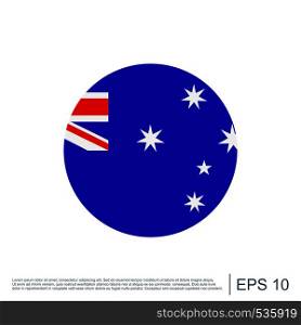 Australia Flag Icon Template