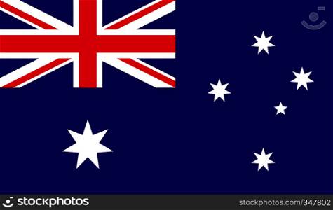 Australia flag image for any design in simple style. Australia flag image