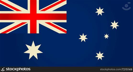 Australia flag.Vector illustration.