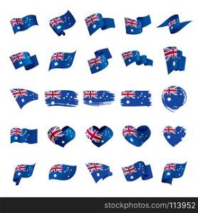 Australia flag, vector illustration. Australia flag, vector illustration on a white background