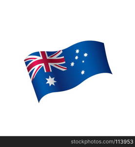 Australia flag, vector illustration. Australia flag, vector illustration on a white background