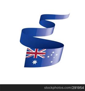 Australia flag, vector illustration on a white background. Australia flag, vector illustration on a white background.