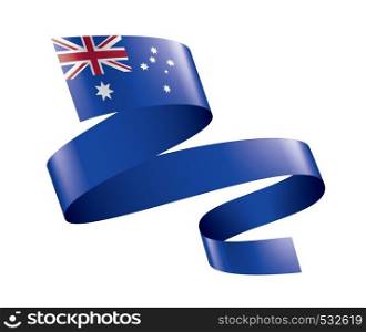 Australia flag, vector illustration on a white background. Australia flag, vector illustration on a white background.