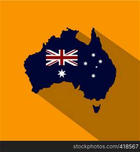 Australia icon. Flat illustration of australia vector icon for web. Australia icon, flat style