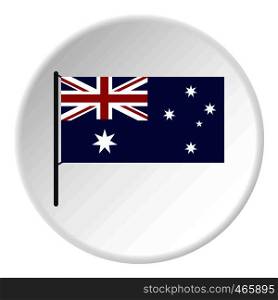 Australia icon in flat circle isolated on white vector illustration for web. Australia icon circle