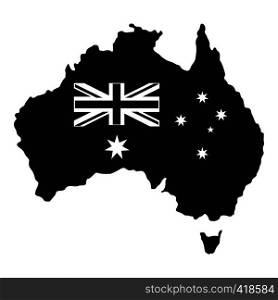 Australia icon. Simple illustration of australia vector icon for web. Australia icon, simple style