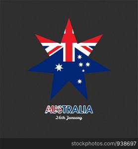 Australia Independence day card vector