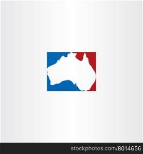 australia logo map vector icon design