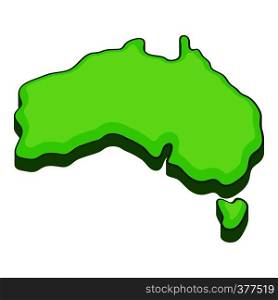 Australia map icon. Cartoon illustration of Australia map vector icon for web design. Australia map icon, cartoon style