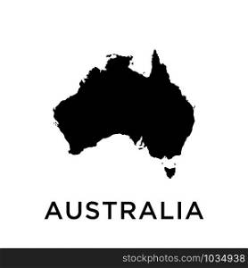 Australia map icon design trendy
