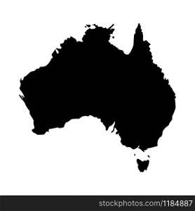 Australia map icon vector design design on white background