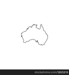Australia map icon vector illustration design.
