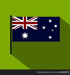 Australian flag icon. Flat illustration of australian flag vector icon for web. Australian flag icon, flat style