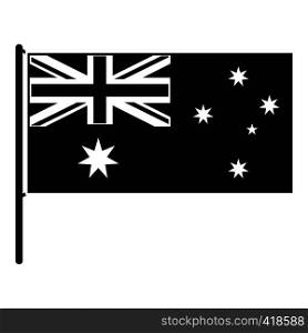 Australian flag icon. Simple illustration of australian flag vector icon for web. Australian flag icon, simple style