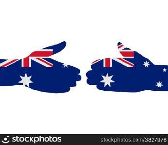 Australian handshake
