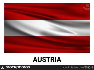 Austria flag design vector