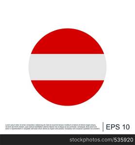 Austria Flag Icon Template