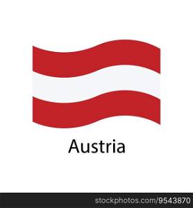 austria flag icon vector template illustration logo design
