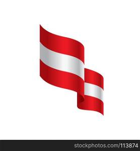 Austria flag, vector illustration. Austria flag, vector illustration on a white background
