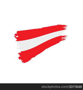 Austria flag, vector illustration. Austria flag, vector illustration on a white background