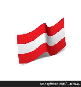 Austria flag, vector illustration. Austria flag, vector illustration on a white background