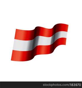 Austria flag, vector illustration on a white background. Austria flag, vector illustration