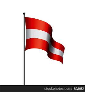 Austria flag, vector illustration on a white background. Austria flag, vector illustration