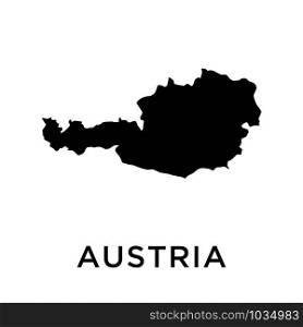 Austria map icon design trendy