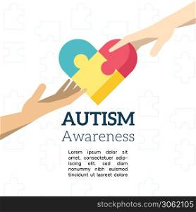 Autism awareness concept