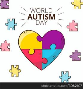 Autism awareness concept