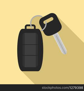 Auto alarm icon. Flat illustration of auto alarm vector icon for web design. Auto alarm icon, flat style