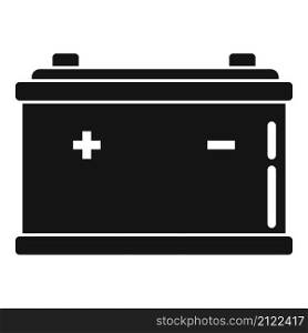 Auto battery icon simple vector. Full charge. Power accumulator. Auto battery icon simple vector. Full charge
