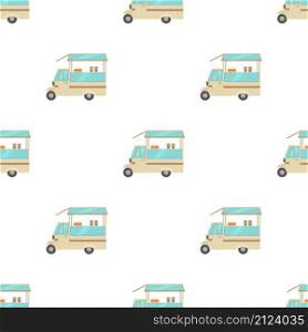 Auto cafe pattern seamless background texture repeat wallpaper geometric vector. Auto cafe pattern seamless vector