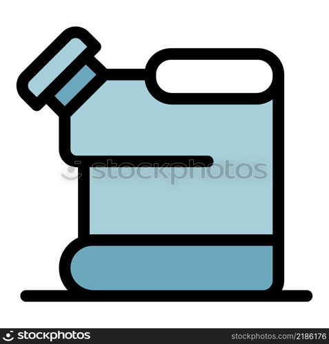 Auto canister icon. Outline auto canister vector icon color flat isolated. Auto canister icon color outline vector