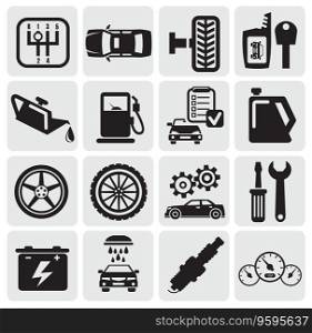Auto car icons vector image