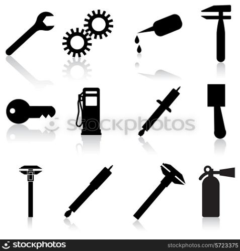 Auto Car Repair Service Icon Symbol