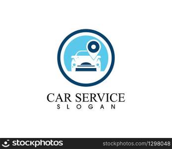 Auto car service logo design vector