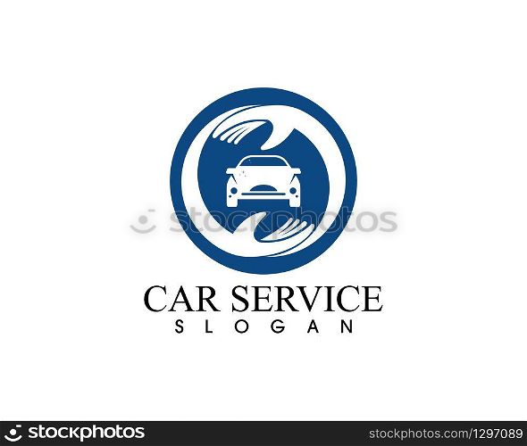 Auto car service logo vector template