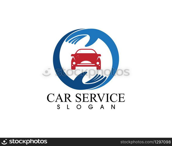 Auto car service logo vector template