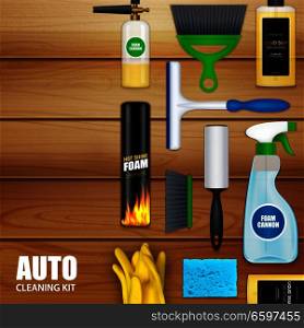 Auto Cleaning Set Background