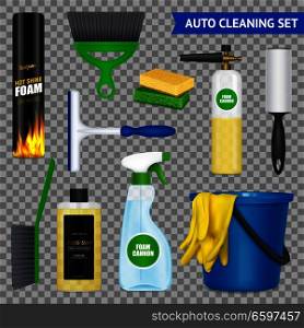 Auto Cleaning Set Transparent