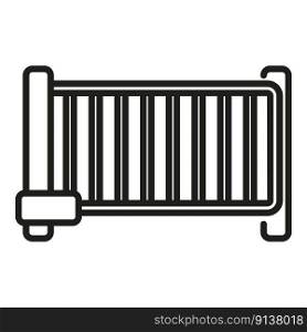 Auto gates icon outline vector. Automatic security. Entry key. Auto gates icon outline vector. Automatic security