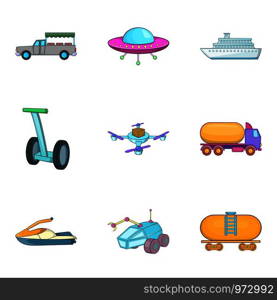 Auto industry icons set. Cartoon set of 9 auto industry vector icons for web isolated on white background. Auto industry icons set, cartoon style