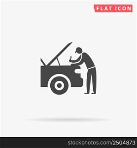 Auto Mechanic flat vector icon. Hand drawn style design illustrations.. Auto Mechanic flat vector icon. Hand drawn style design illustrations