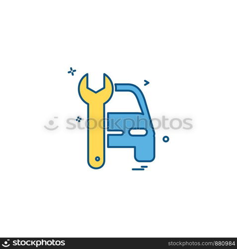 auto repair icon vector design