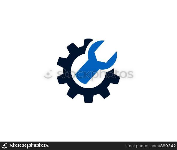 Auto repair logo vector icon template