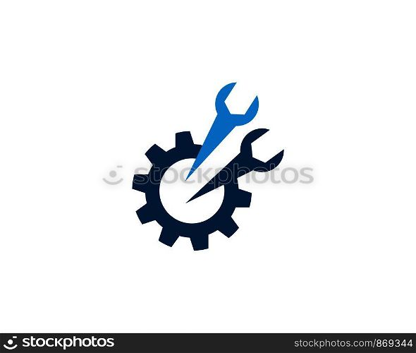 Auto repair logo vector icon template