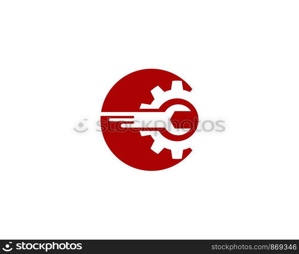 Auto repair logo vector icon template